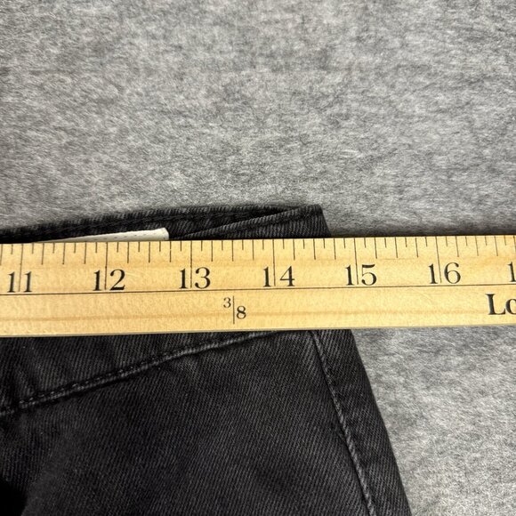 Rag & Bone Jeans Womens 29 Black Denim Baggy Wide Leg Grunge Hip Hop Goth - Picture 2 of 16